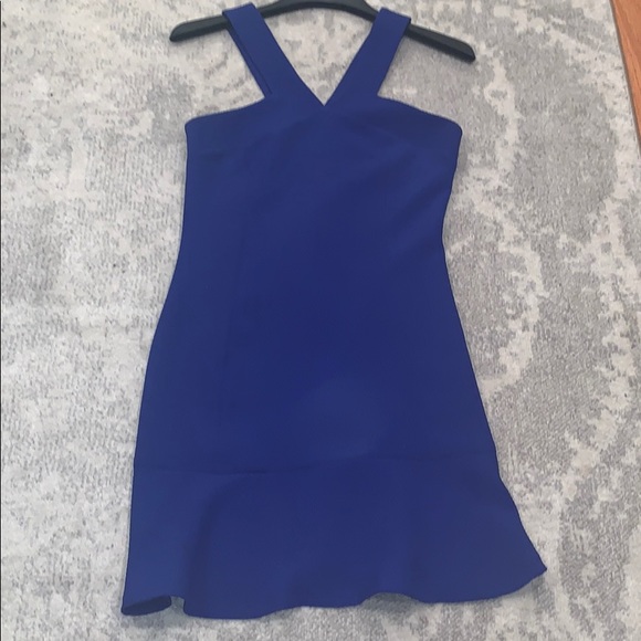 Electric Blue Sandro Mini Dress Size 2 - Picture 2 of 5